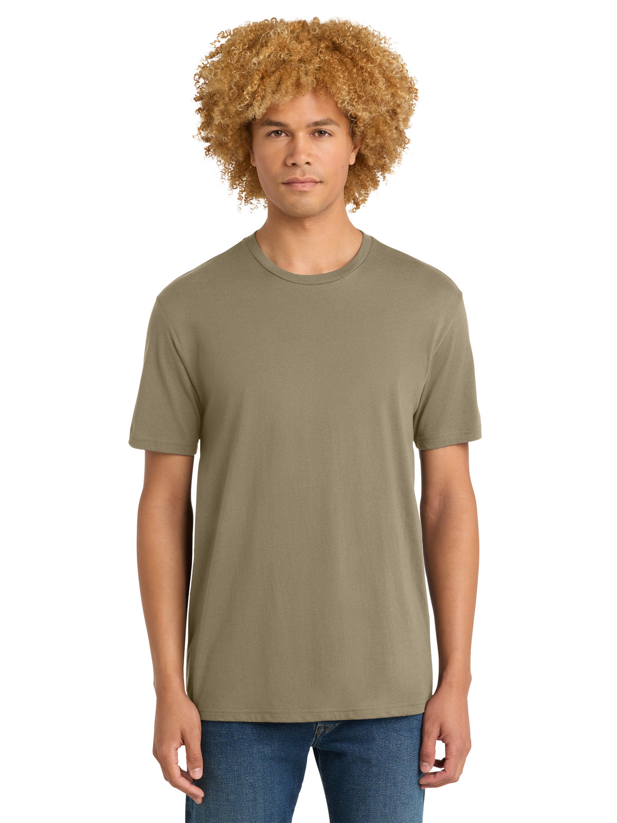 Men's Pocketless Short Sleeve T-Shirt - DT104 - Dune