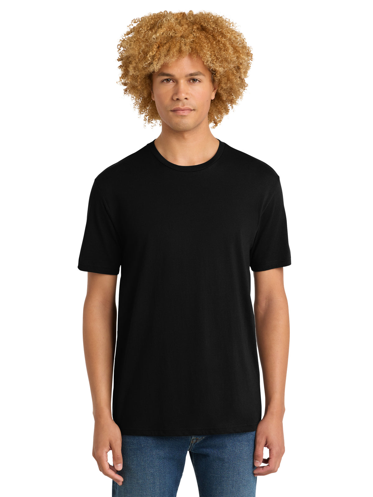 Men's Pocketless Short Sleeve T-Shirt - DT104 - Jet Black
