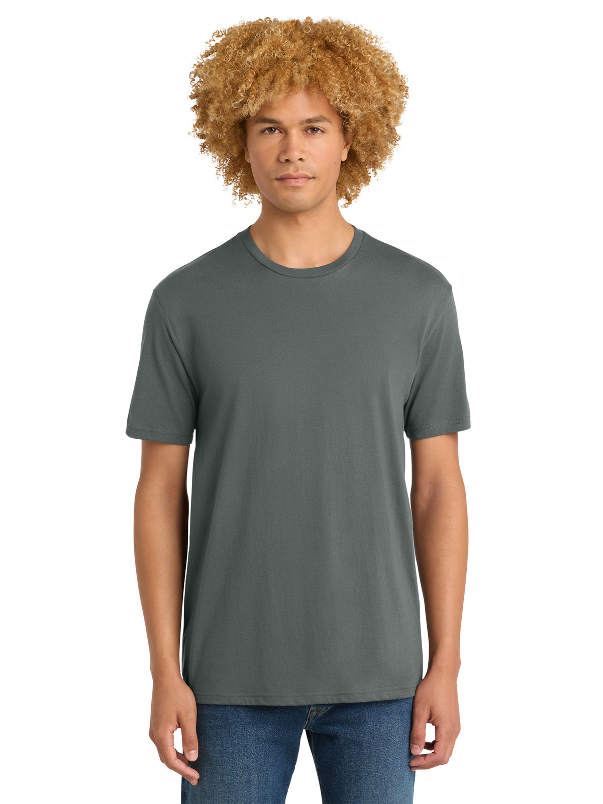Men's Pocketless Short Sleeve T-Shirt - DT104 - Metal Grey
