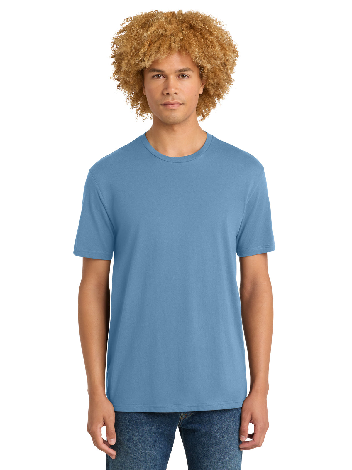Men's Pocketless Short Sleeve T-Shirt - DT104 - Tundra Blue