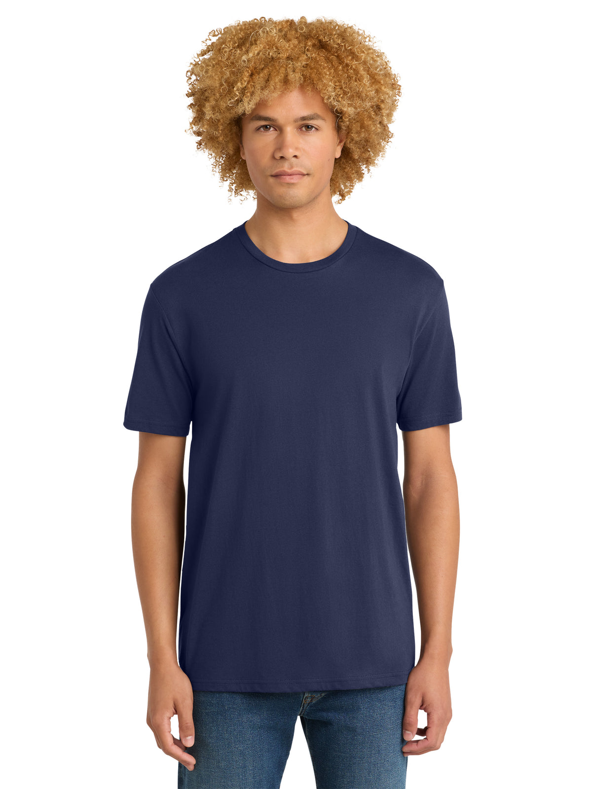 Men's Pocketless Short Sleeve T-Shirt - DT104 - Tanzanite