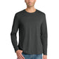 Men's Pocketless Long Sleeve T-Shirt - DT105 - Heathered Charcoal