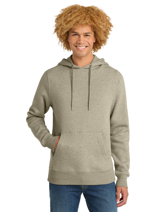 Men's 1-Pocket Perfect Weight Fleece Hoodie - DT1101 - Heathered Latte