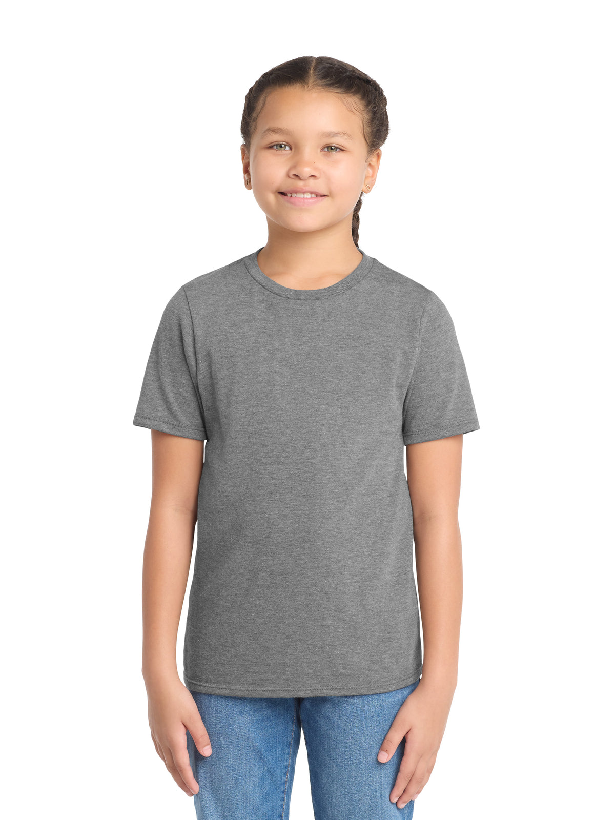 Youth Perfect Tri Tee - DT130Y - Grey Frost