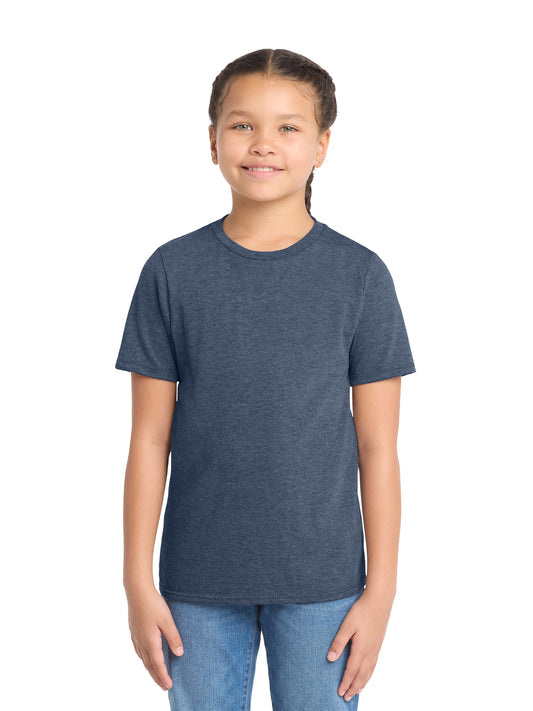 Youth Perfect Tri Tee - DT130Y - Navy Frost
