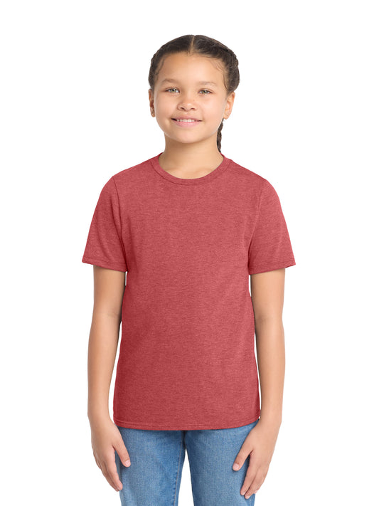 Youth Perfect Tri Tee - DT130Y - Red Frost
