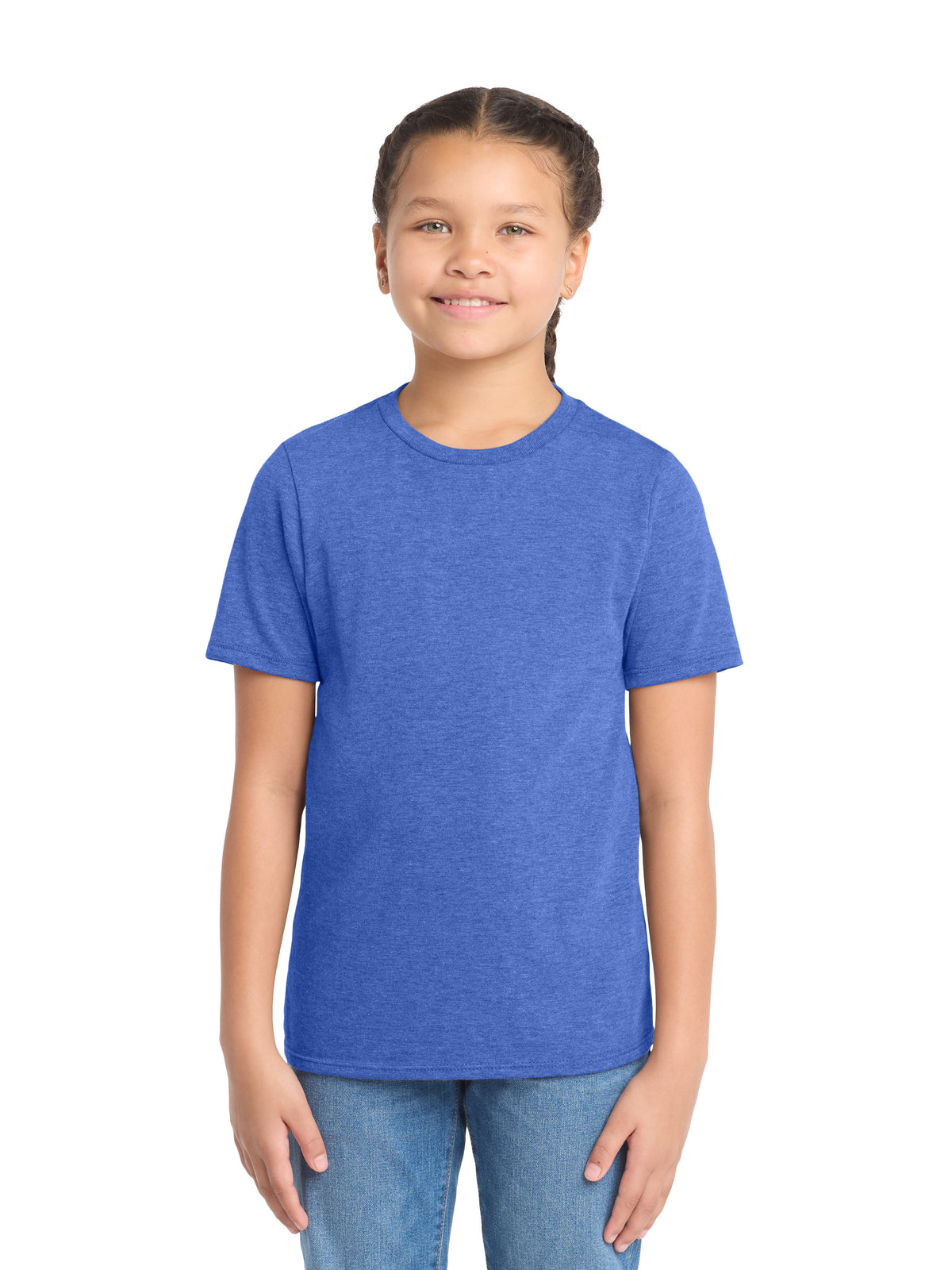 Youth Perfect Tri Tee - DT130Y - Royal Frost