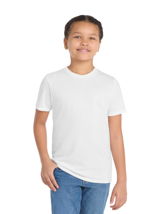 Youth Perfect Tri Tee - DT130Y - White