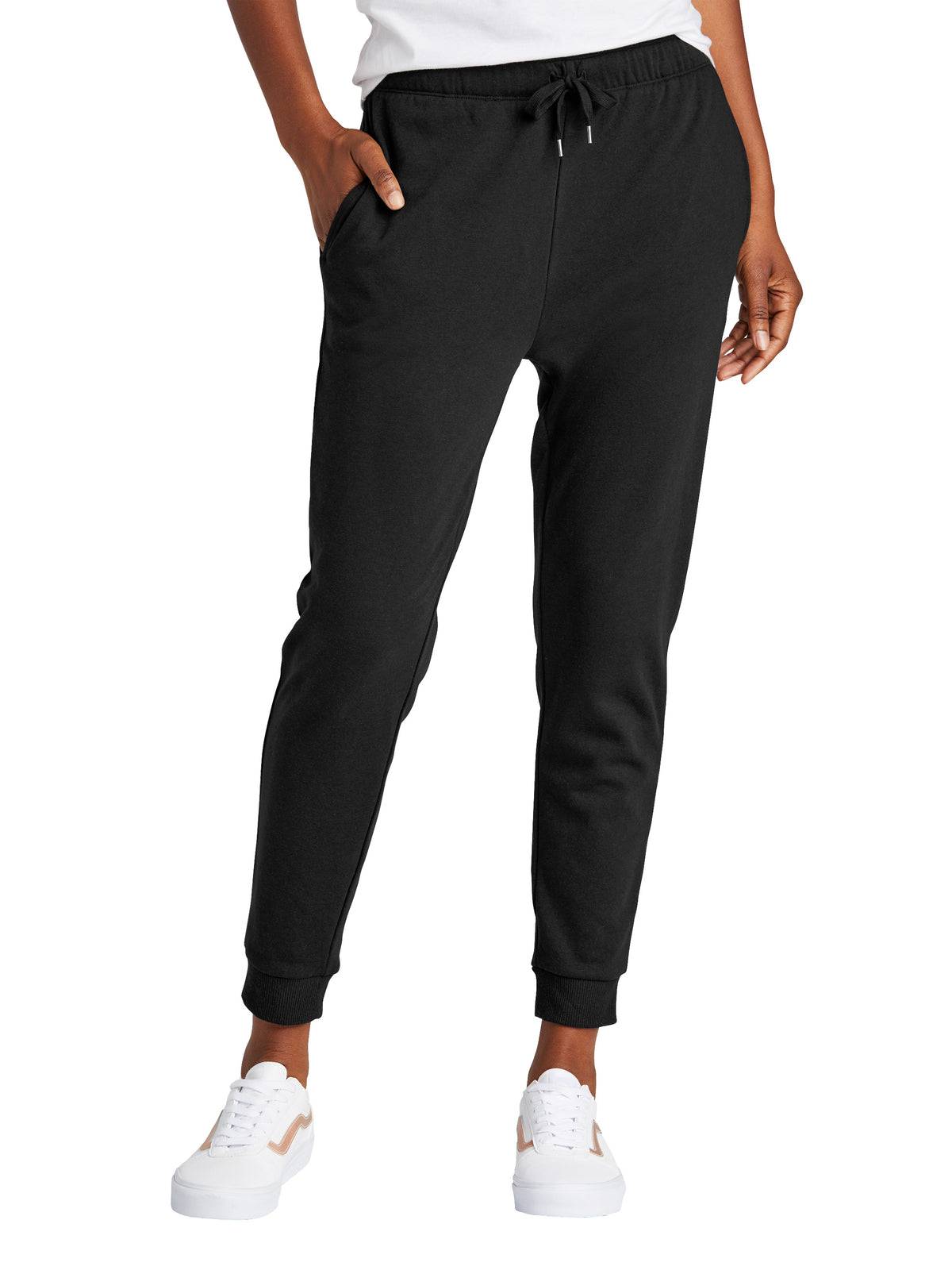 Women’s Two-Pocket Perfect Tri Fleece Jogger - DT1310 - Black