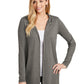 Women's Pocketless Hooded Cardigan - DT156 - Grey Frost