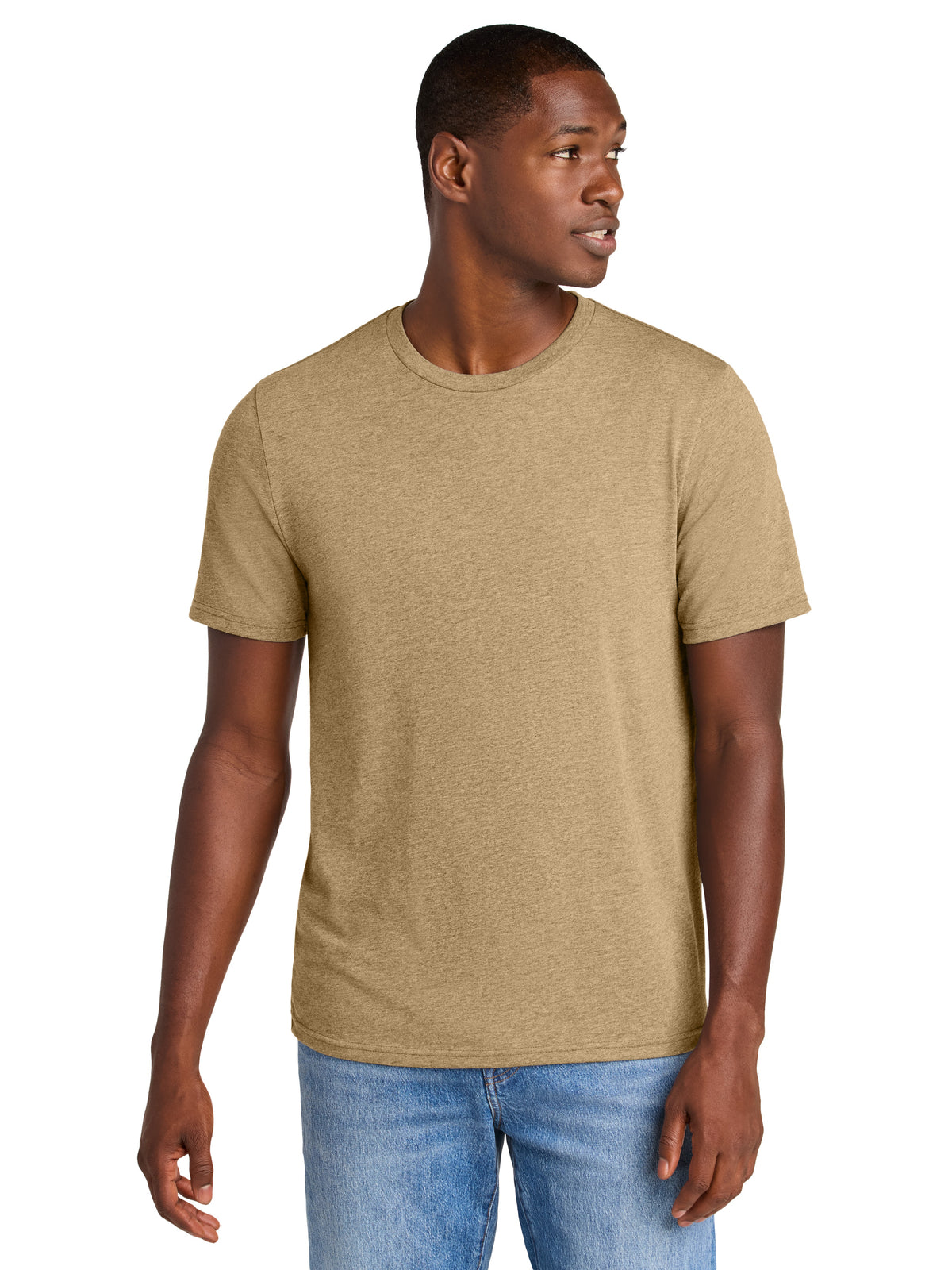 Men's Pocketless Perfect Weight CVC Tee - DT184 - Dune Heather