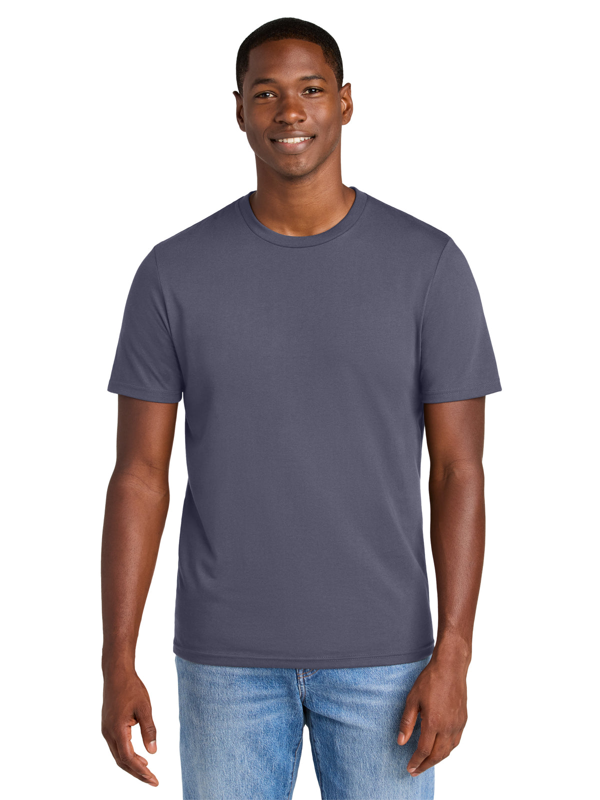 Men's Pocketless Perfect Weight CVC Tee - DT184 - Elderberry