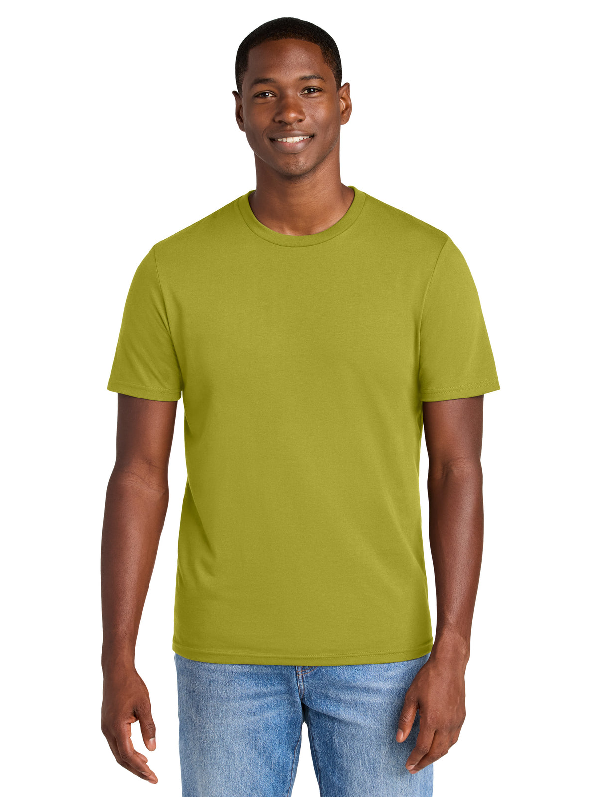 Men's Pocketless Perfect Weight CVC Tee - DT184 - Golden Cypress Green
