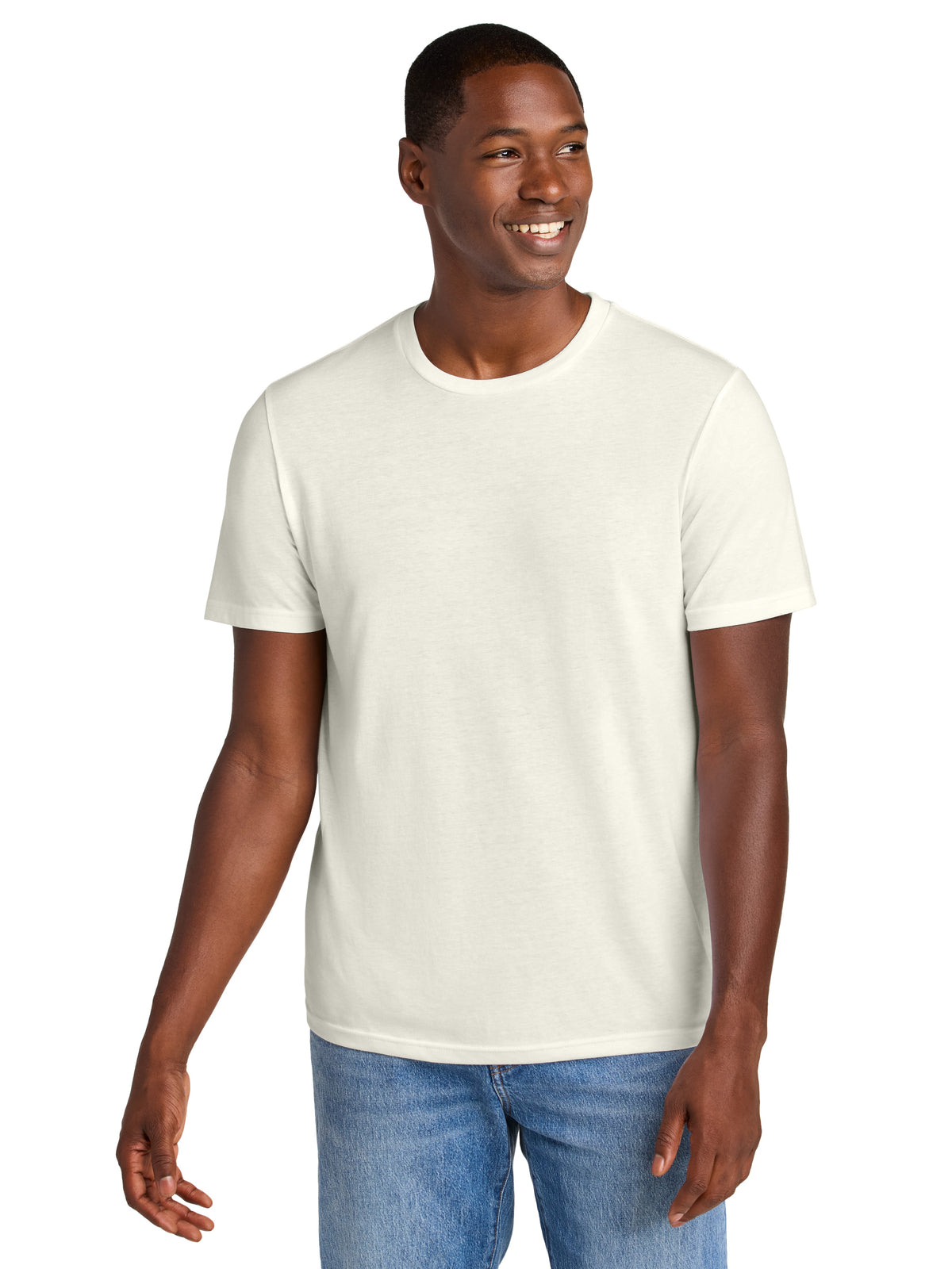 Men's Pocketless Perfect Weight CVC Tee - DT184 - White Onyx