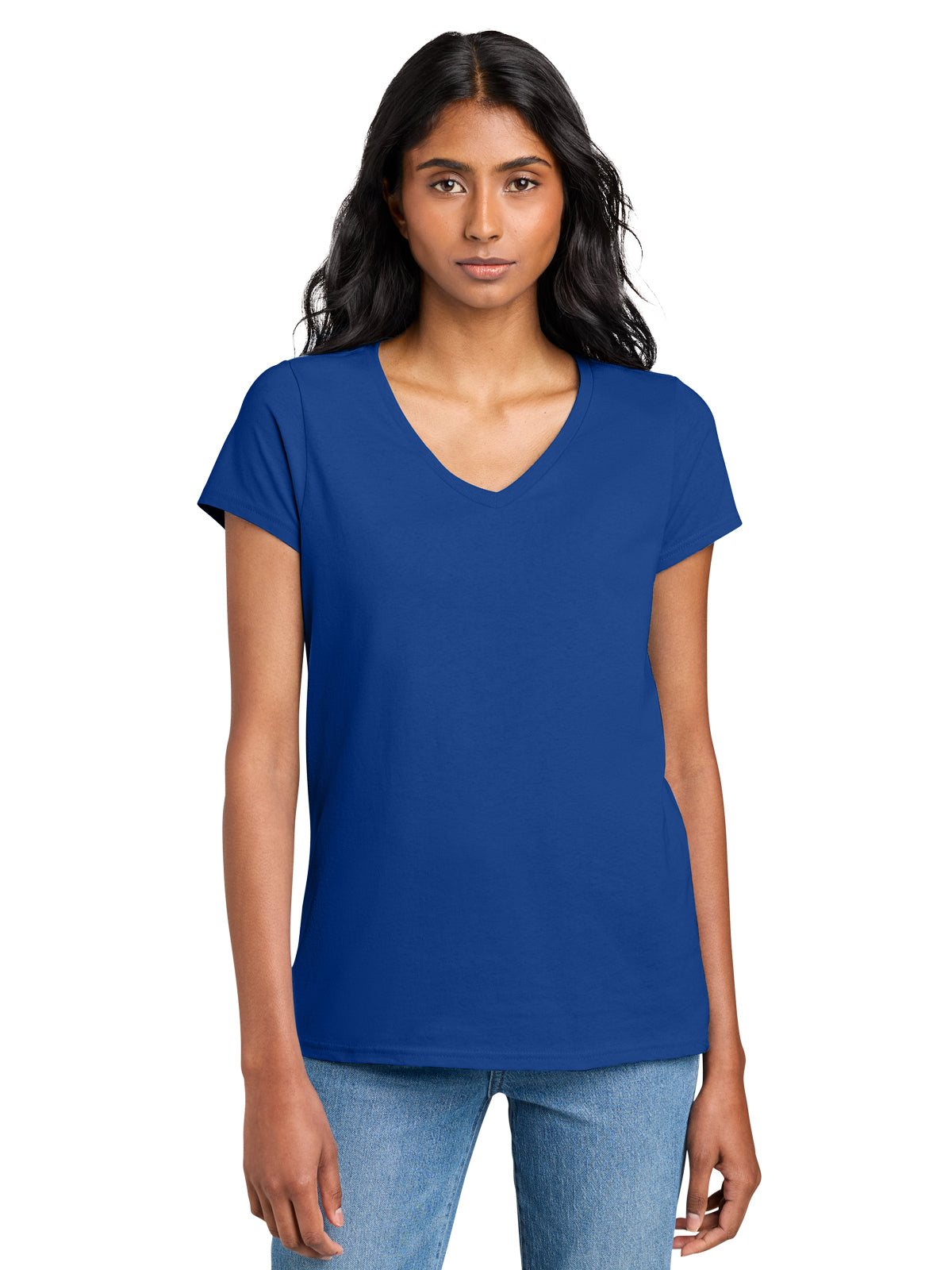 Women’s The Concert V-Neck T-Shirt - DT5002 - Deep Royal