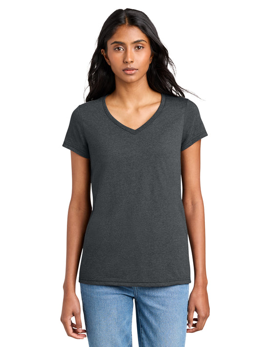 Women’s The Concert V-Neck T-Shirt - DT5002 - Heathered Charcoal