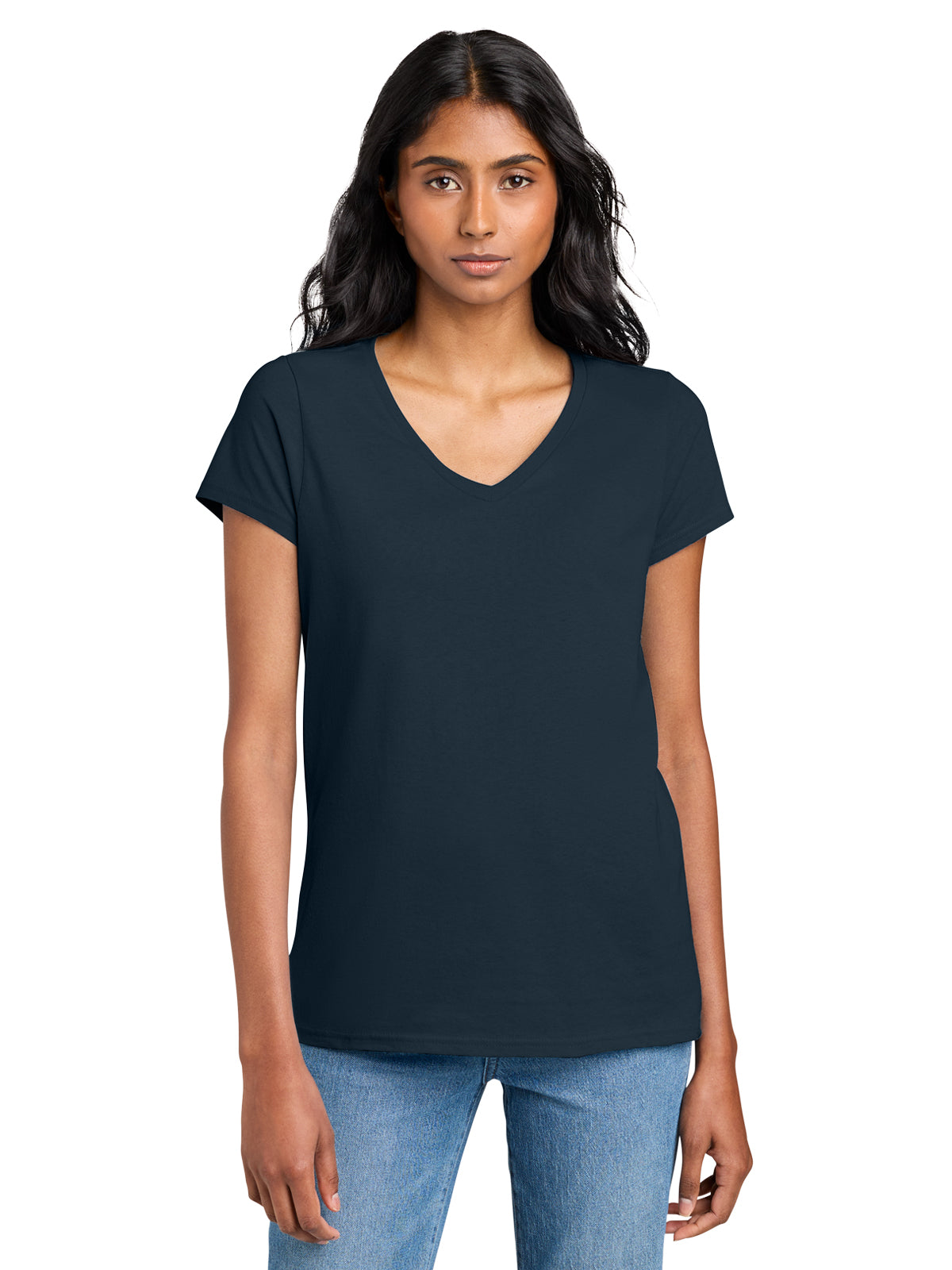 Women’s The Concert V-Neck T-Shirt - DT5002 - New Navy
