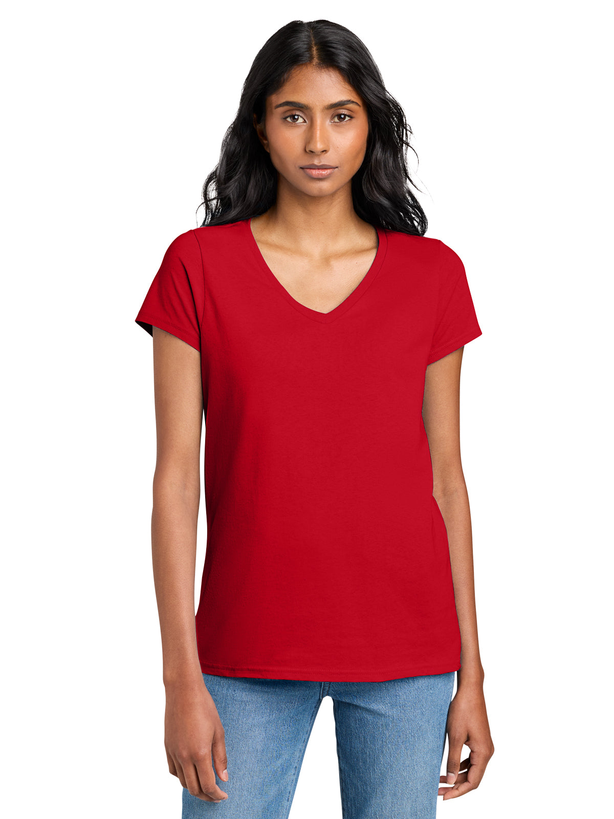 Women’s The Concert V-Neck T-Shirt - DT5002 - New Red