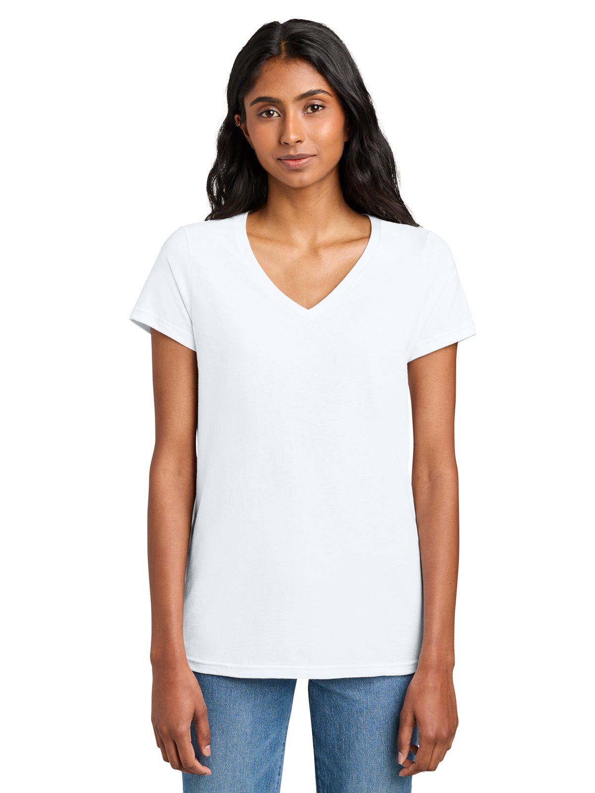Women’s The Concert V-Neck T-Shirt - DT5002 - White