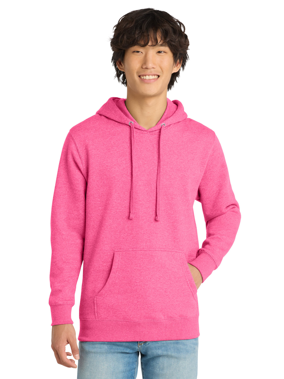 Men's V.I.T. Fleece Hoodie - DT6100 - Awareness Pink Heather
