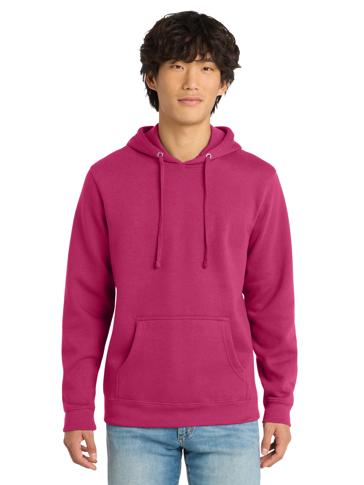 Men's V.I.T. Fleece Hoodie - DT6100 - Dark Fuchsia