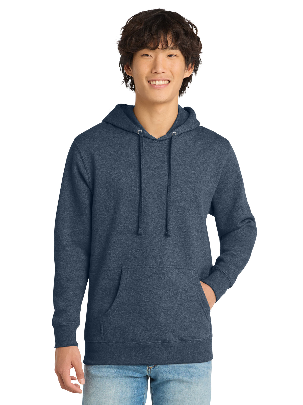 Men's V.I.T. Fleece Hoodie - DT6100 - Heathered Navy