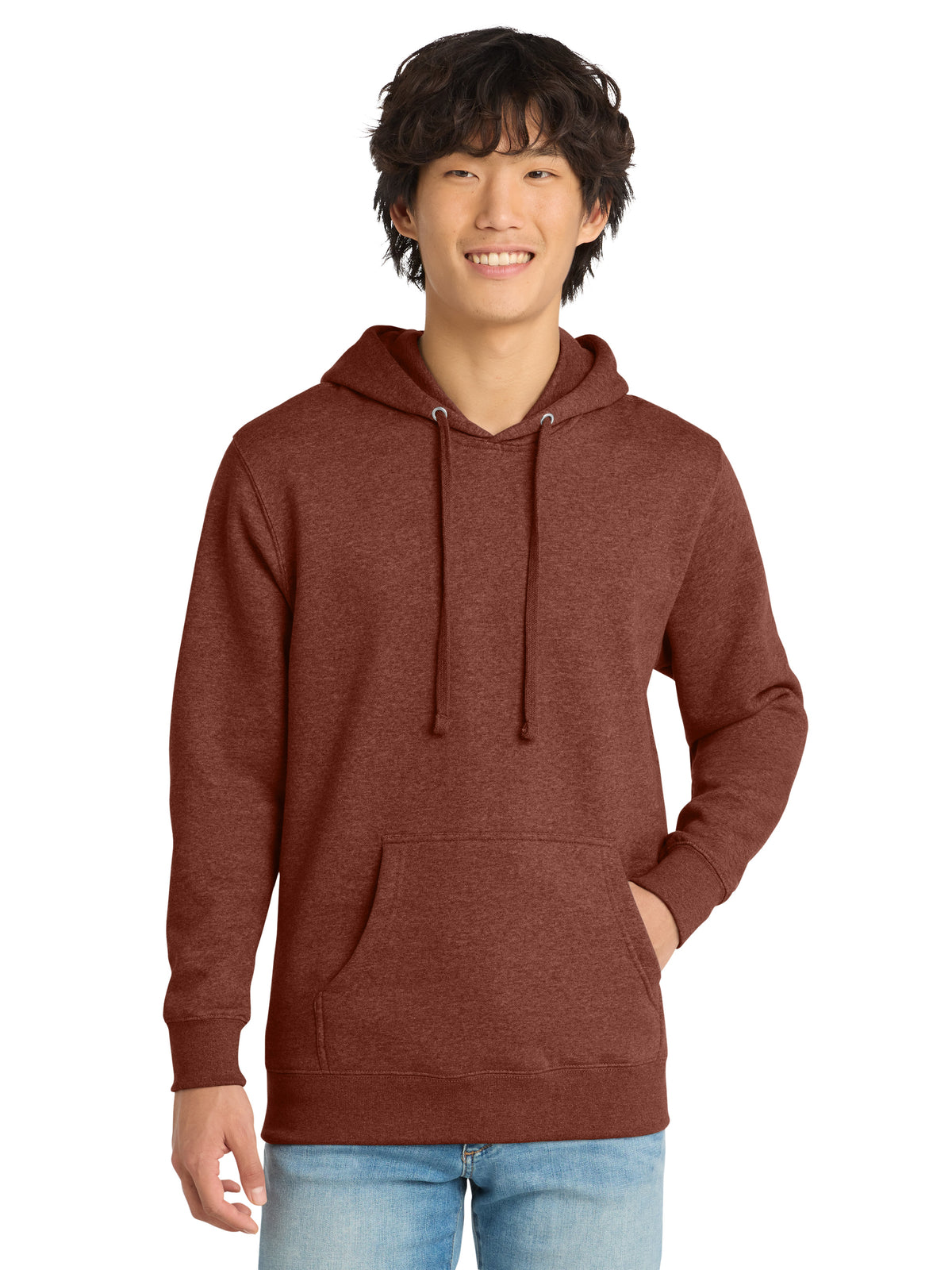 Men's V.I.T. Fleece Hoodie - DT6100 - Heathered Russet