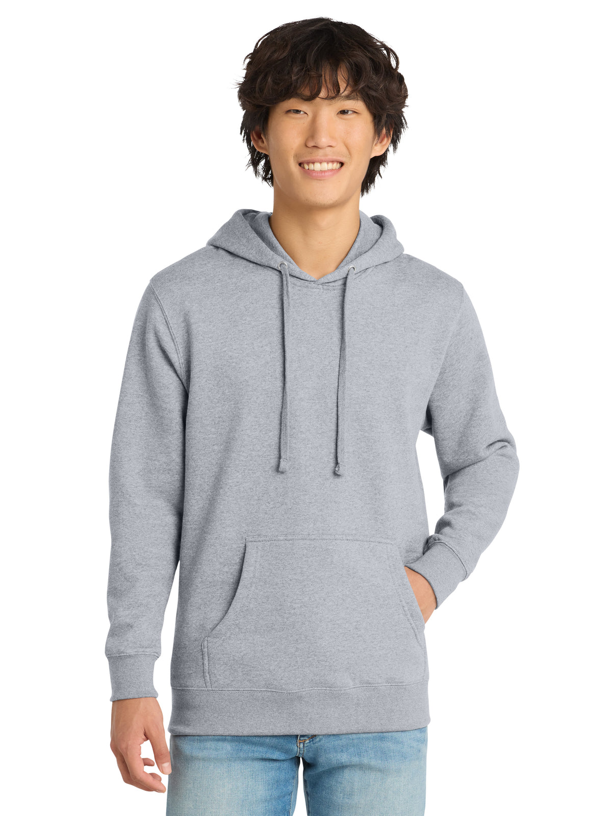 Men's V.I.T. Fleece Hoodie - DT6100 - Light Heather Grey