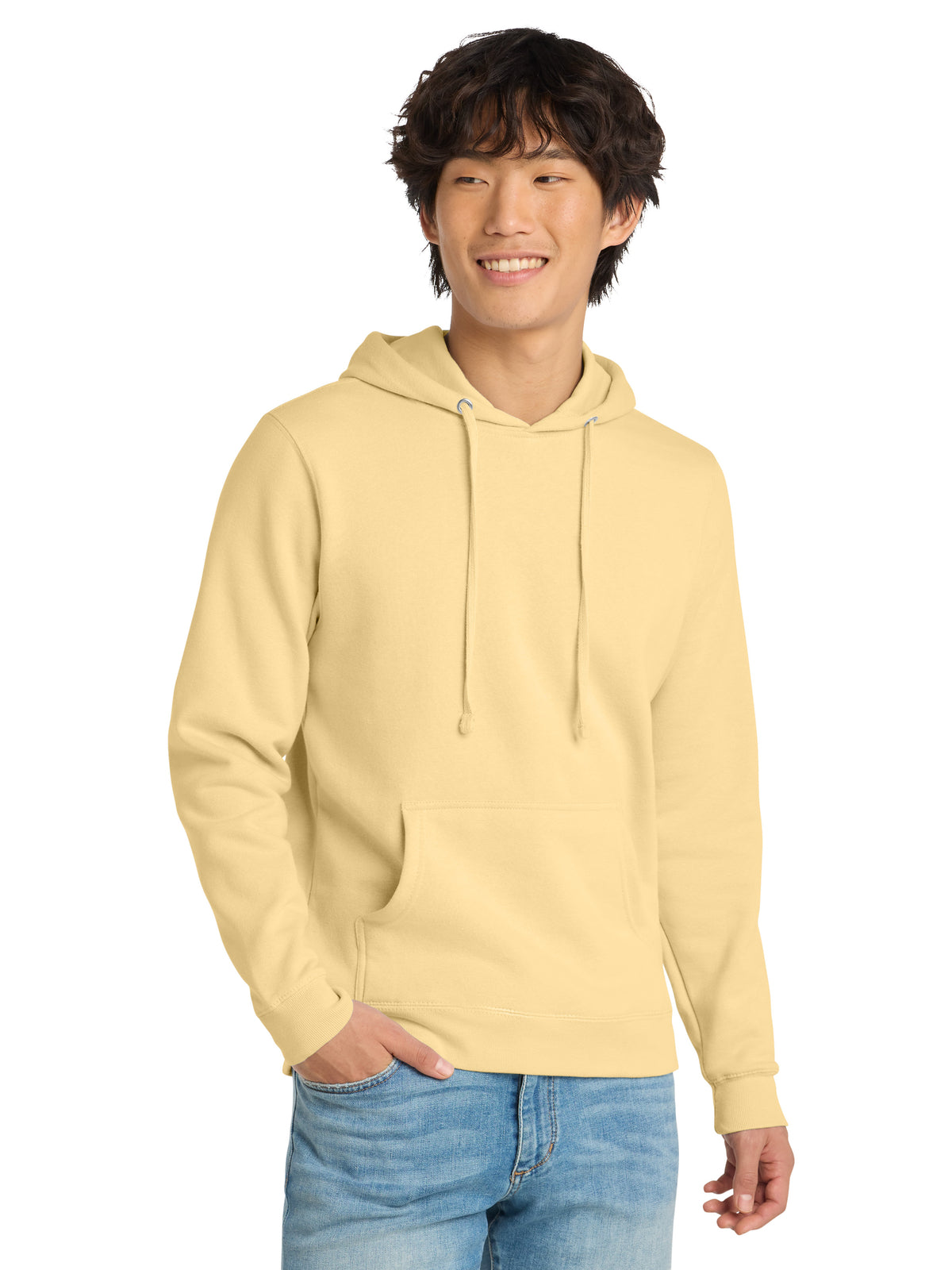 Men's V.I.T. Fleece Hoodie - DT6100 - Light Yellow