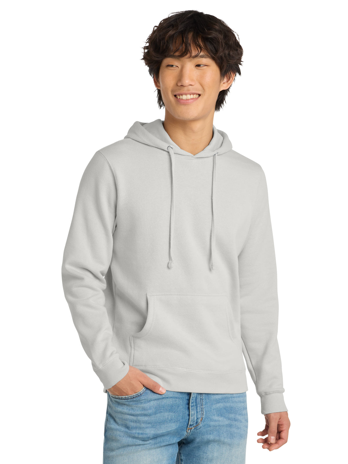 Men's V.I.T. Fleece Hoodie - DT6100 - White Smoke