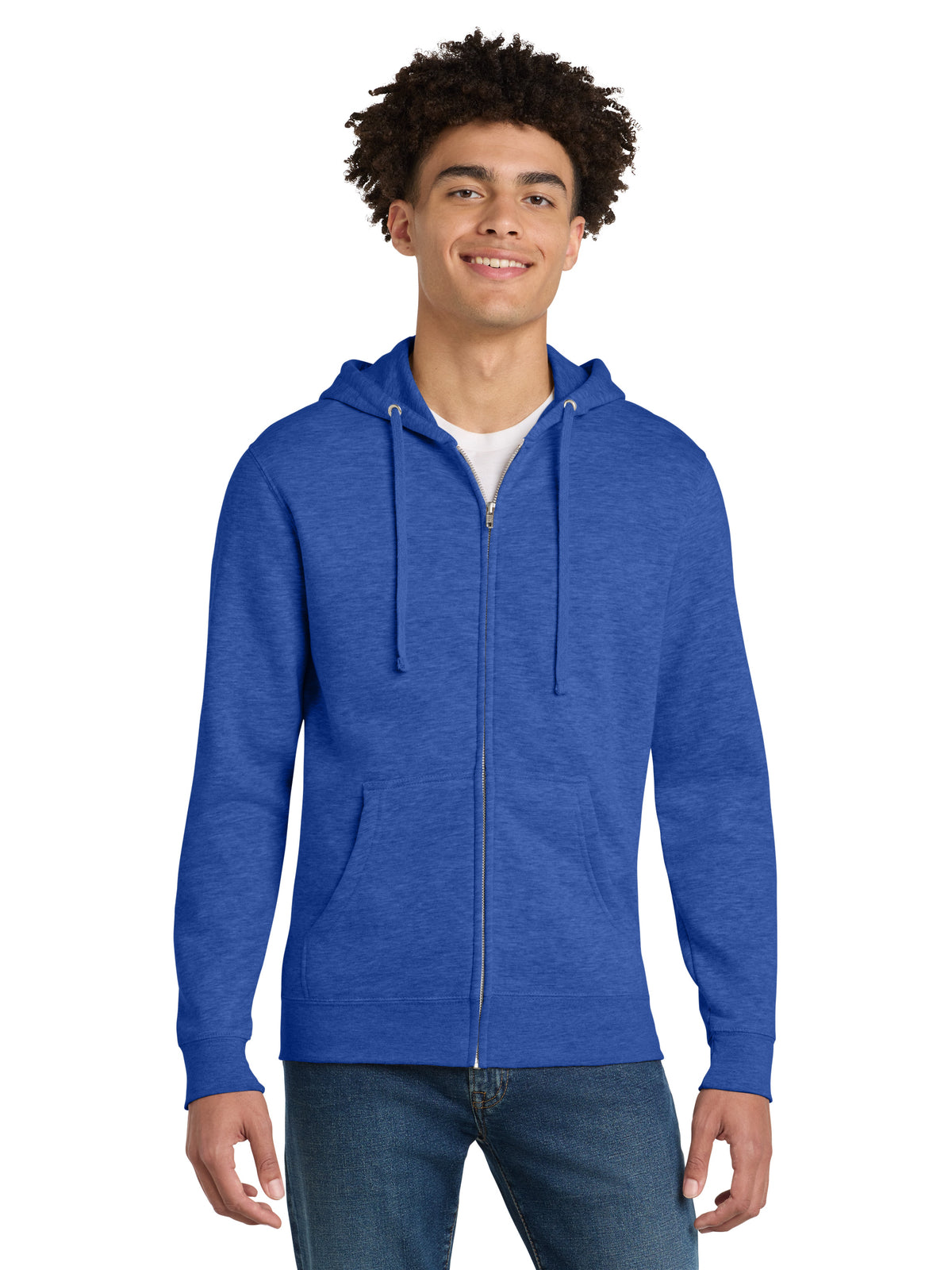 Men's V.I.T. Fleece Full-Zip Hoodie - DT6102 - Royal Frost