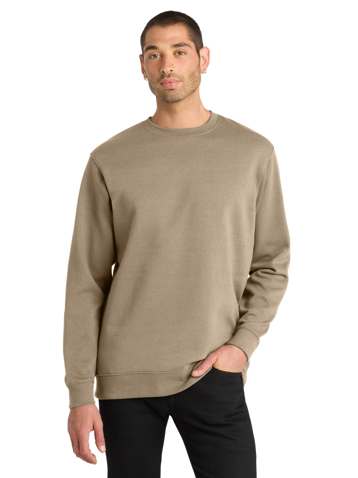 Men's Fleece Sweatshirt - DT6104 - Desert Tan