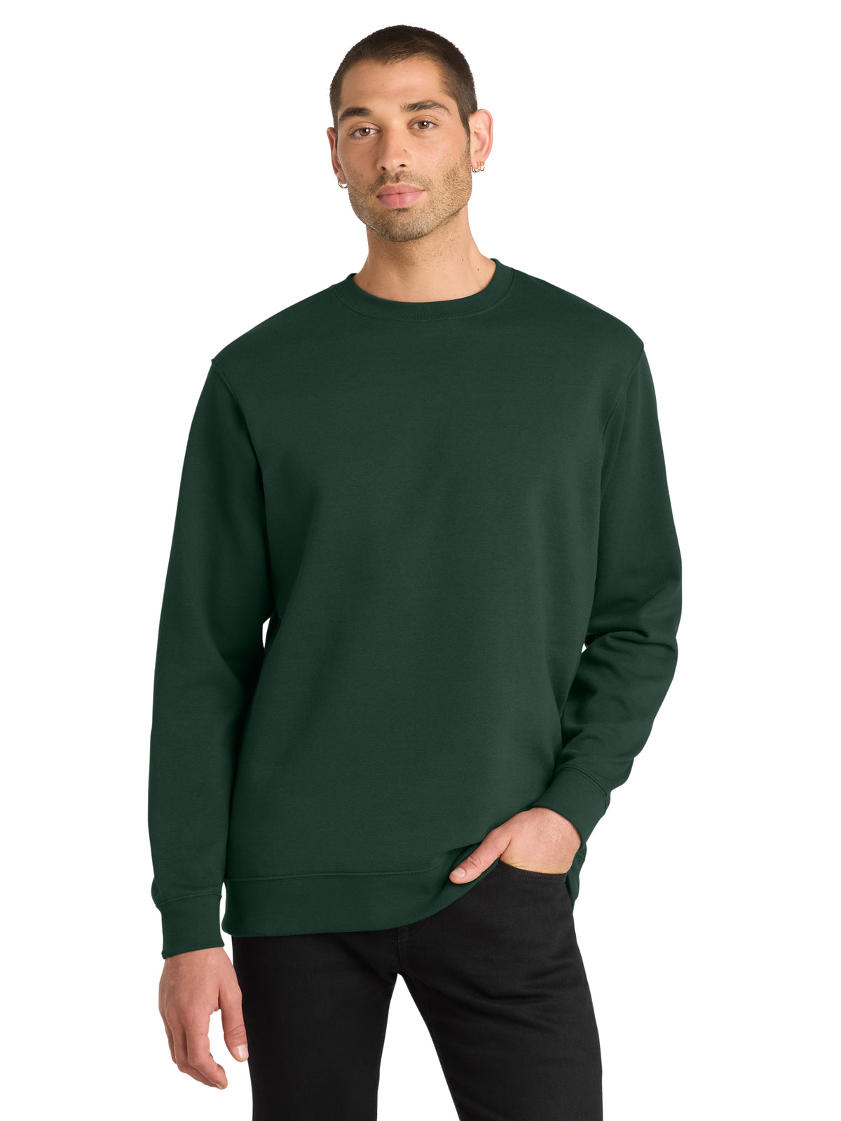Men's Fleece Sweatshirt - DT6104 - Forest Green