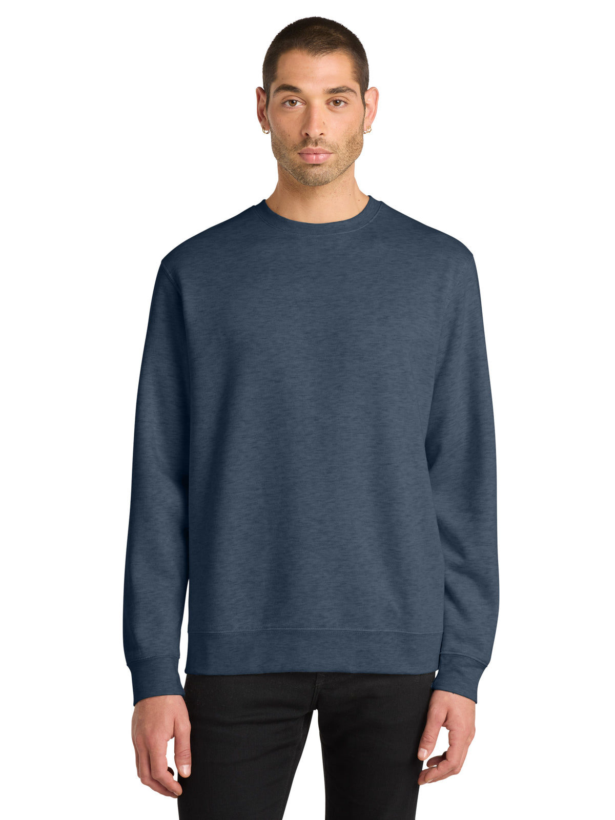 Men's Fleece Sweatshirt - DT6104 - Heathered Navy