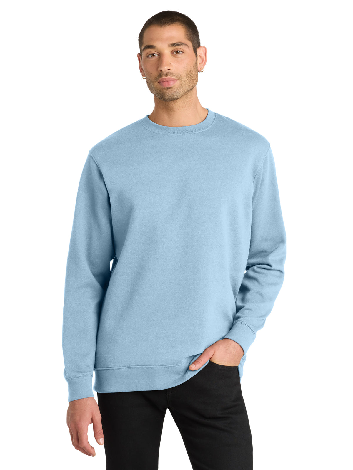 Men's Fleece Sweatshirt - DT6104 - Ice Blue