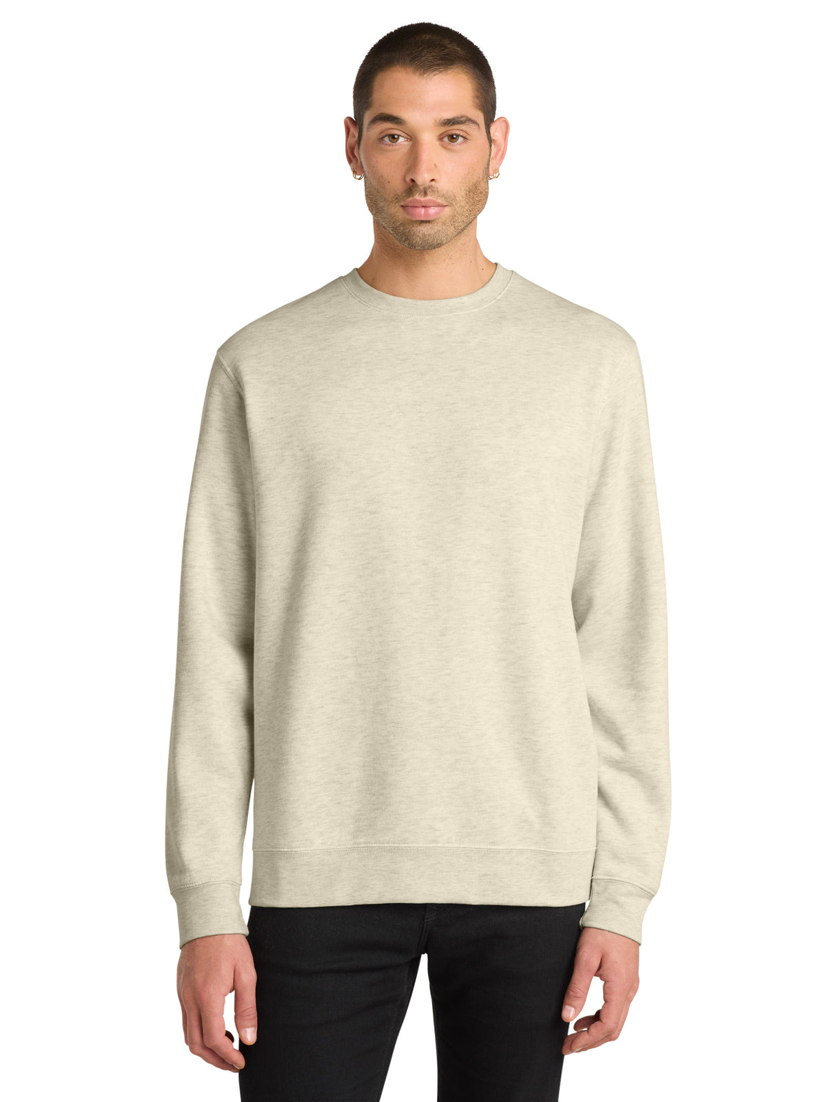 Men's Fleece Sweatshirt - DT6104 - Oatmeal Heather
