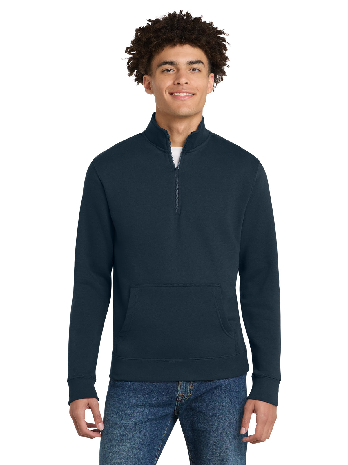 Men's 1/4-Zip Sweatshirt - DT6106 - New Navy