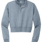 Women's Pocketless Fleece 1/2-Zip Sweatshirt - DT6111 - Flint Blue Heather