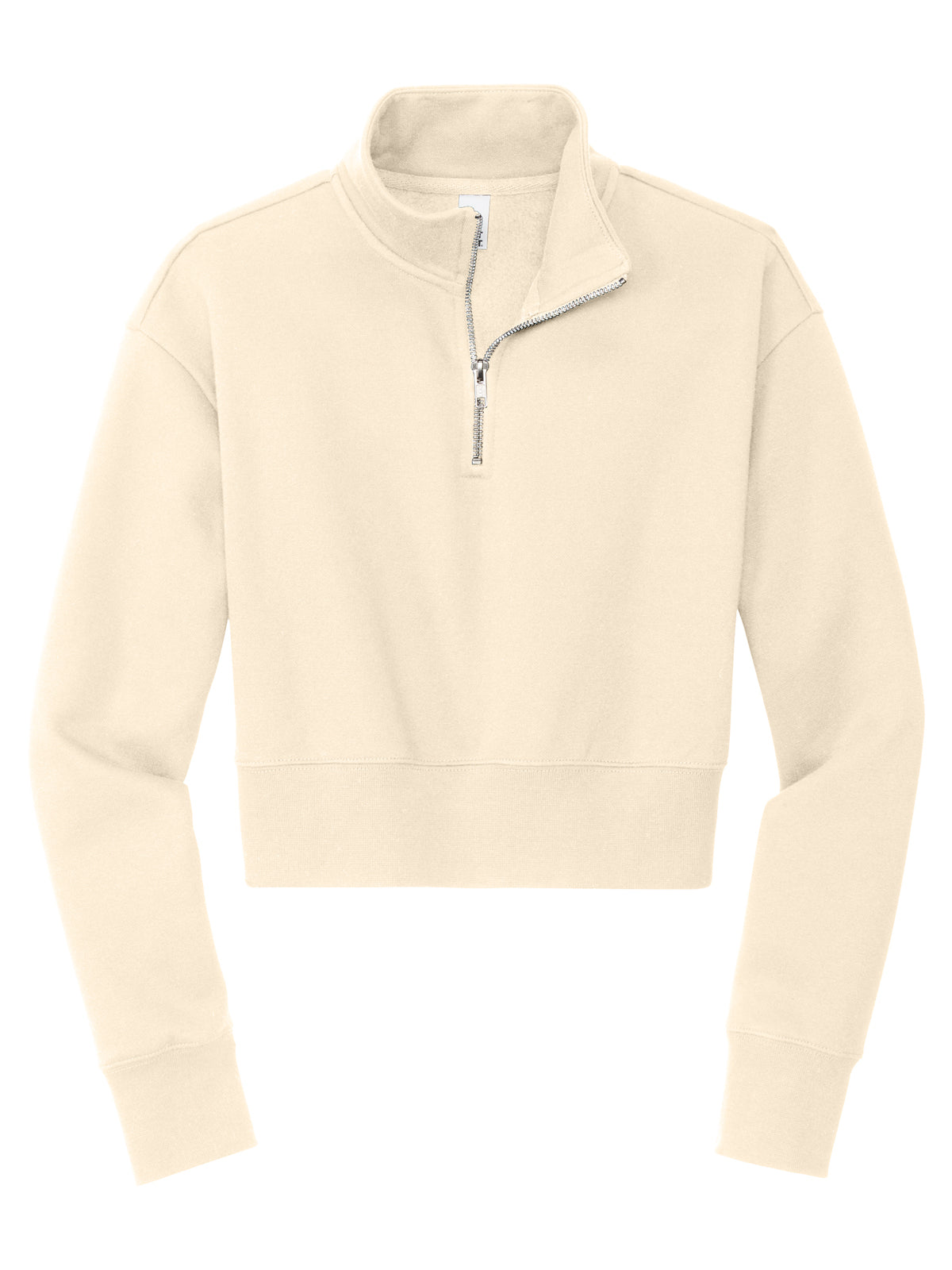 Women's Pocketless Fleece 1/2-Zip Sweatshirt - DT6111 - Gardenia
