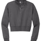 Women's Pocketless Fleece 1/2-Zip Sweatshirt - DT6111 - Heathered Charcoal