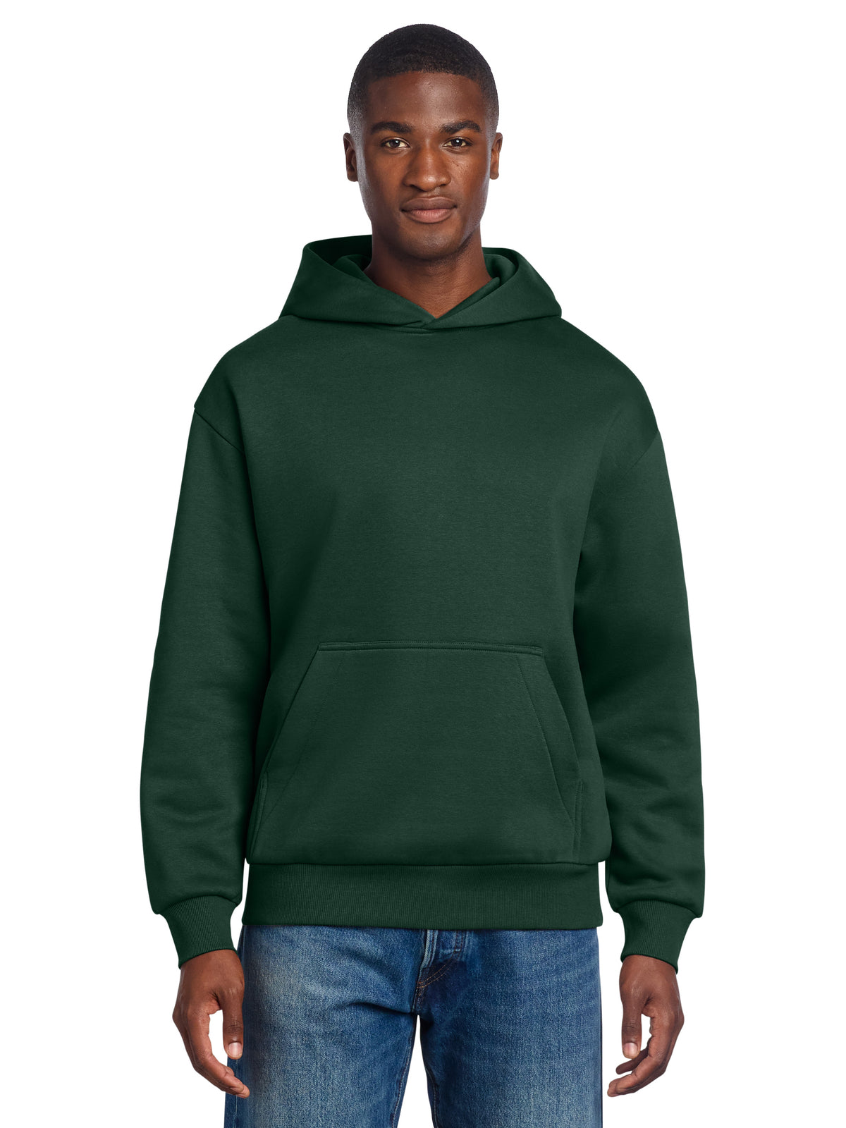 Men's V.I.T. Heavyweight Fleece Hoodie - DT6150 - Forest Green