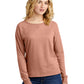 Women’s Featherweight French Terry Long Sleeve Crewneck Sweatshirt - DT672 - Nostalgia Rose Heather