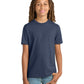 Youth Pocketless Short Sleeve Re-T-Shirt - DT8000Y - Heathered Navy
