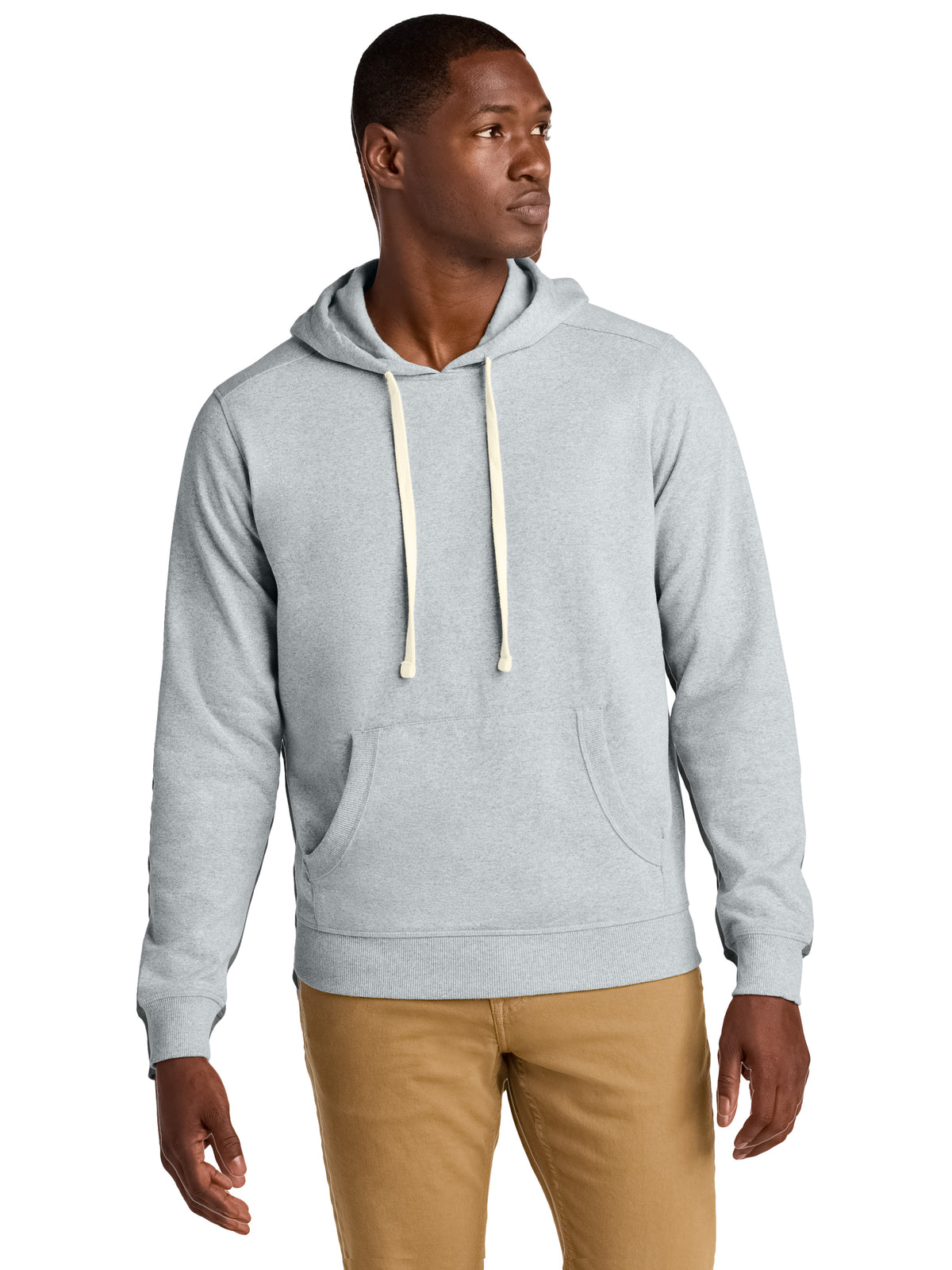 Men's Re-Fleece Hoodie - DT8100 - Light Heather Grey