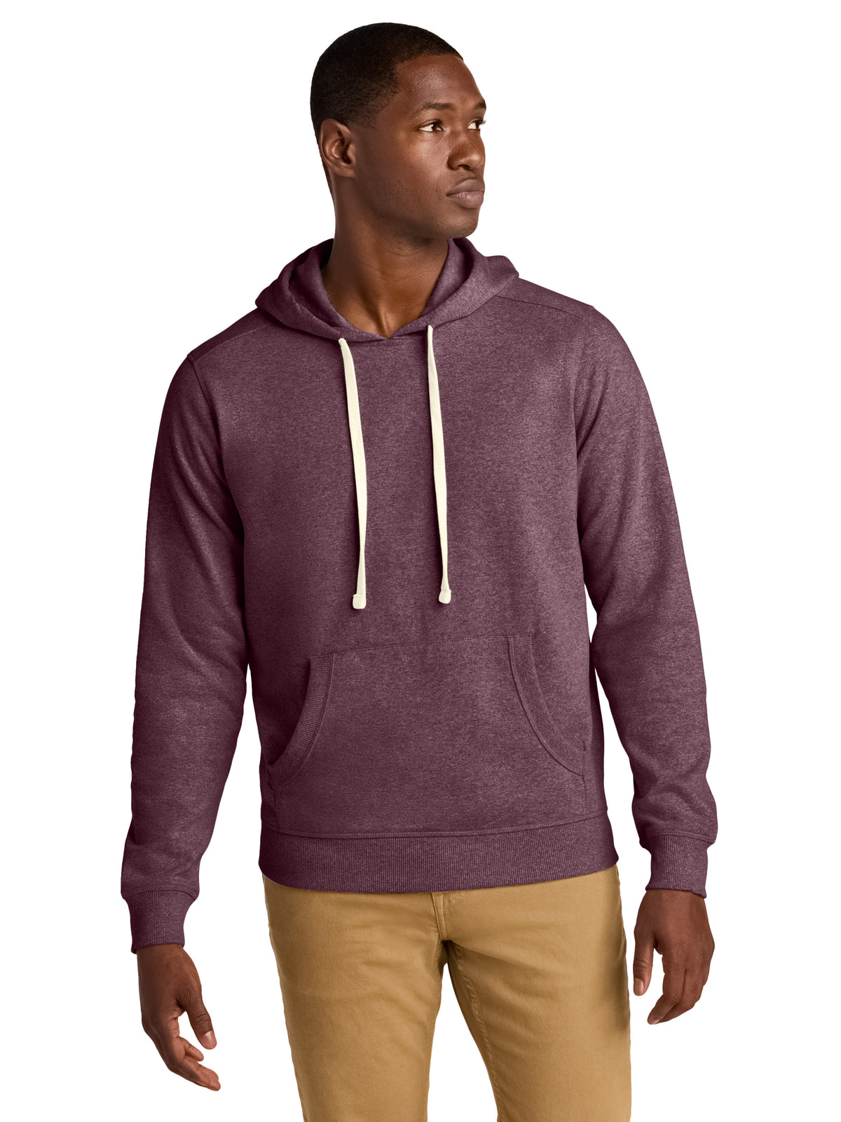 Men's Re-Fleece Hoodie - DT8100 - Maroon Heather