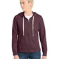 Women's Re-Fleece Full-Zip Hoodie - DT8103 - Maroon Heather