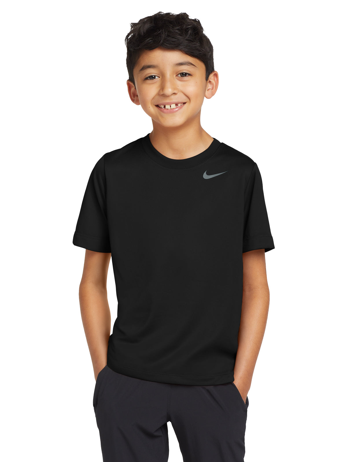 Unisex Pocketless Youth Team rLegend Tee - DV7317 - Black
