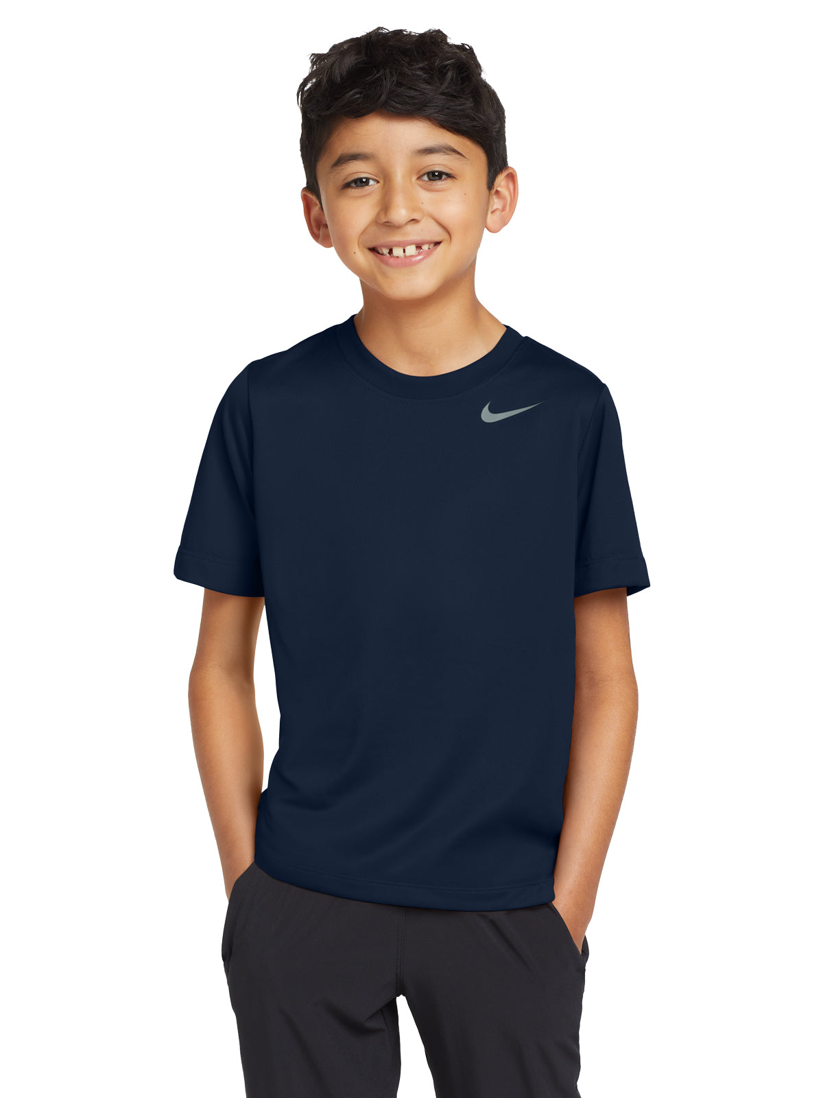 Unisex Pocketless Youth Team rLegend Tee - DV7317 - College Navy