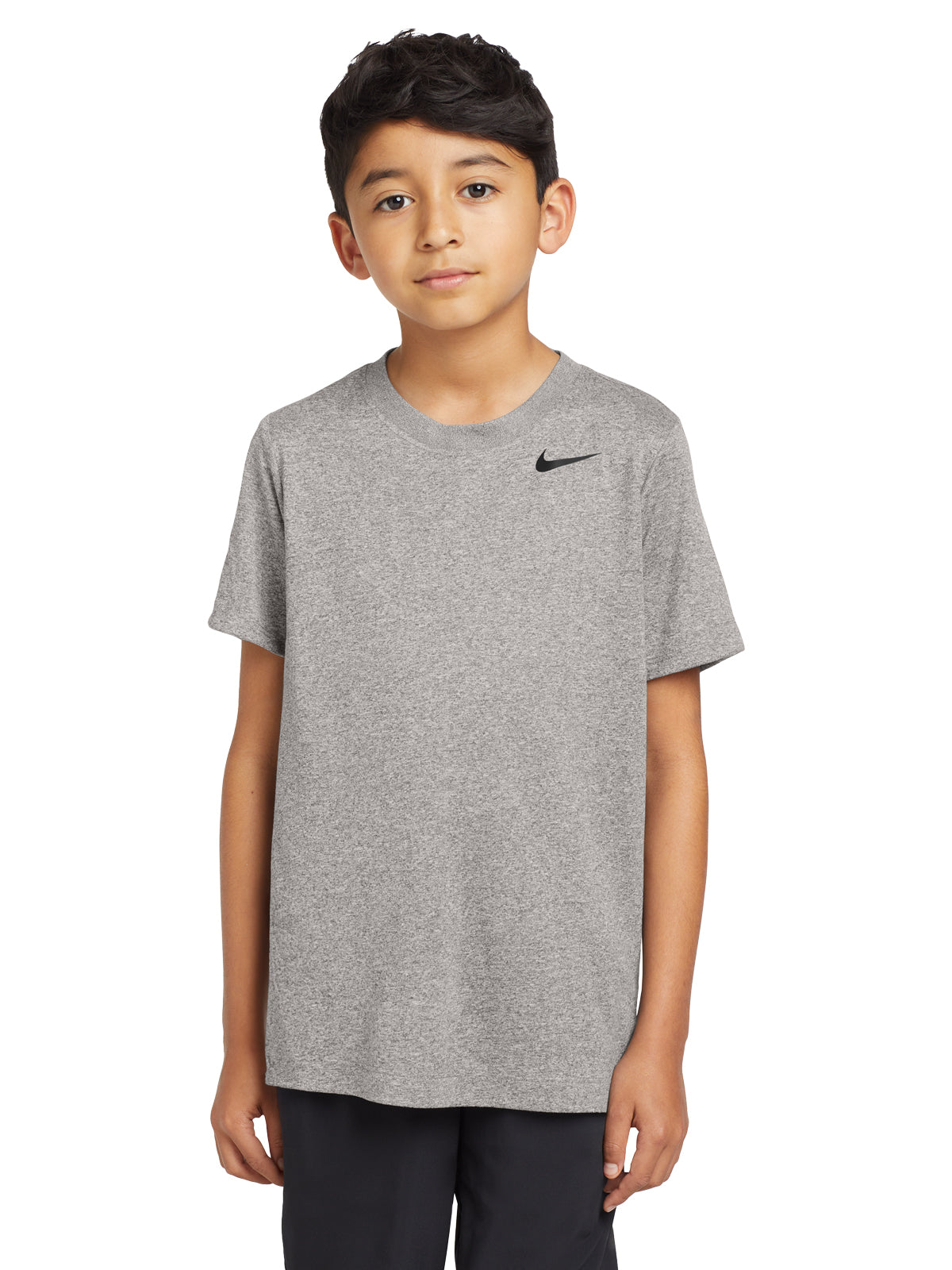 Unisex Pocketless Youth Team rLegend Tee - DV7317 - Carbon Heather