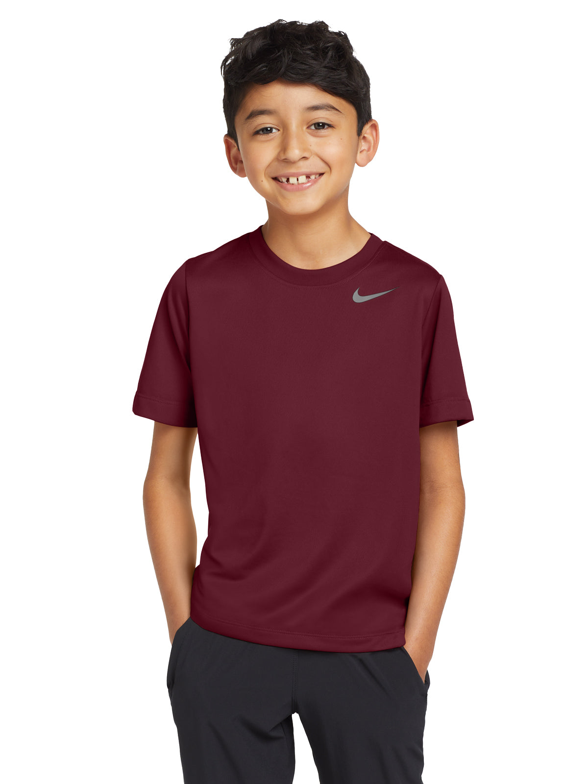 Unisex Pocketless Youth Team rLegend Tee - DV7317 - Deep Maroon